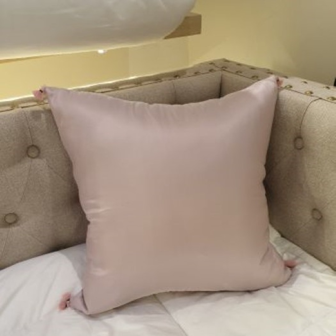 Mandarin Silk Cushion Cover Pink 45*45