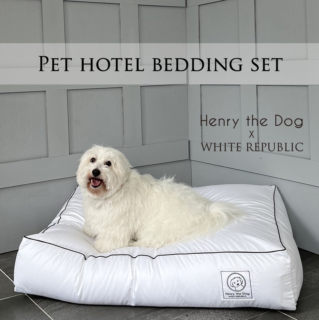 [SET] [Henry the dog]강아지 Hotel Bedding 솜포함 세트 (LS,S,M,L,XL)